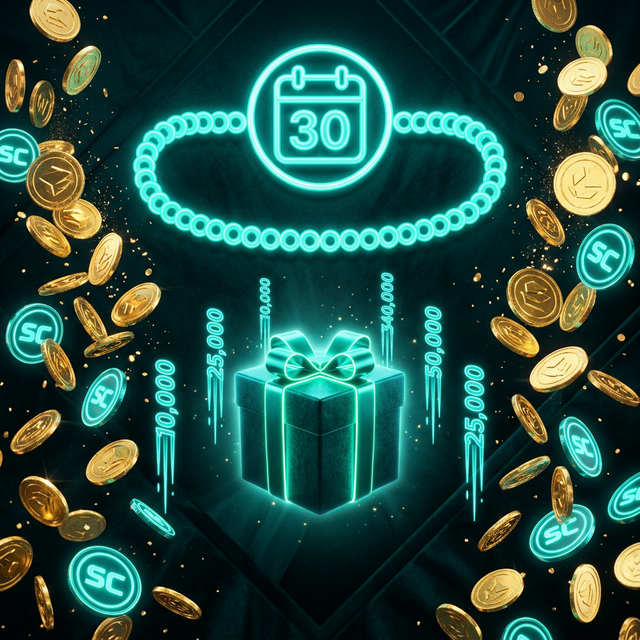 Crown Coins Casino bonus coins illustration — dark teal premium